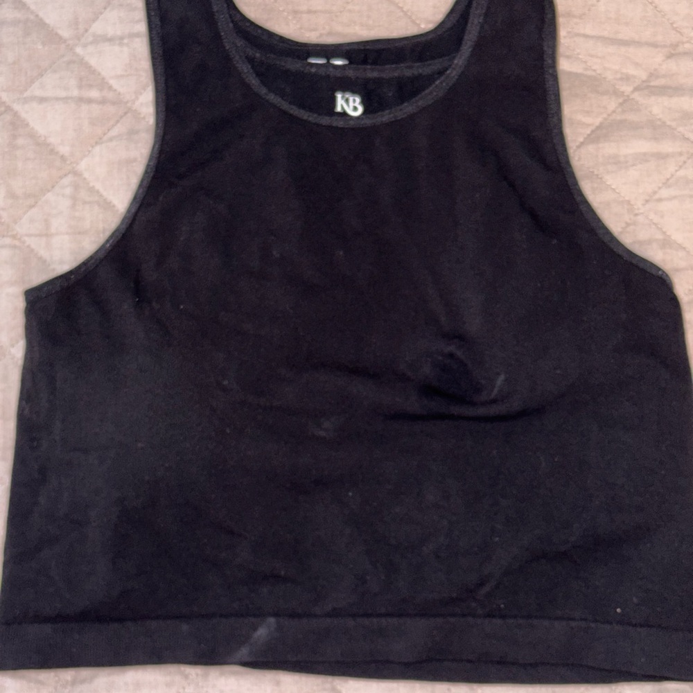 Kindred Bravely Black Nursing Crop Top